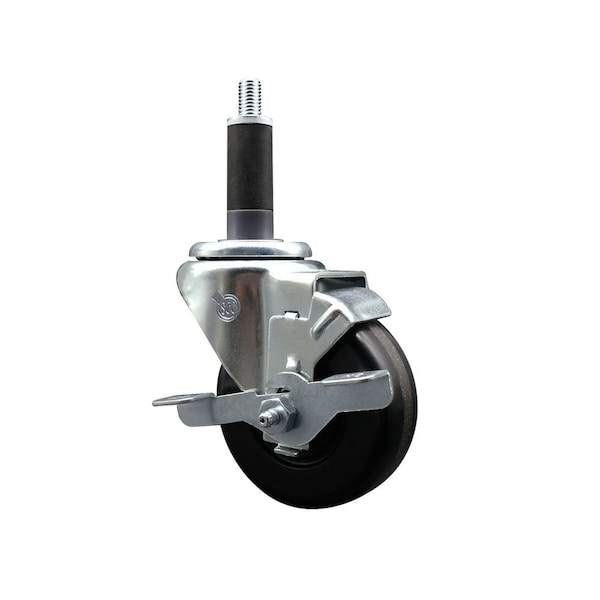 3-1/2'' Phenolic Swivel 1'' Expanding Stem Caster with Brake